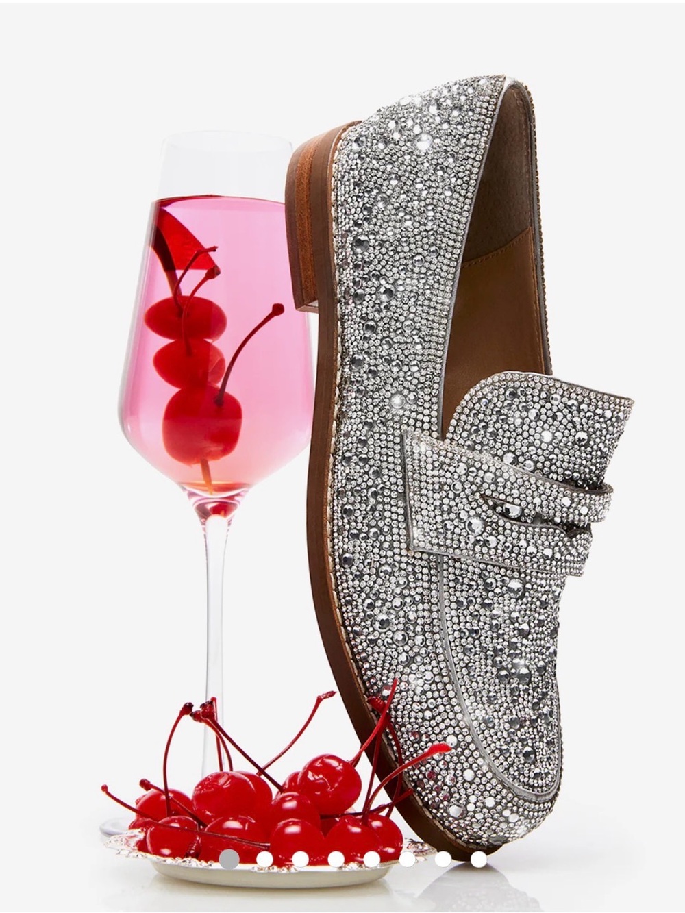 Betsy Johnson rhinestone Aron loafer size 6.5